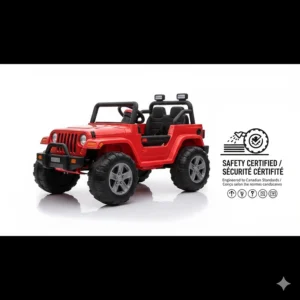 High-safety-rated weather resistant outdoor ride ons built to meet rigorous standards for Canadian families.