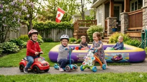 Purple 6V electric bumper car for indoors, showing why it's a top-rated affordable ride on toy in Canada for rainy days.