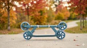 A compact, easy-fold quality 2-wheel scooter for kids, ideal for storage in Canadian apartments or car trunks.