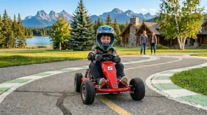 EN: Battery-powered racing car under $300. | FR: Voiture de course à batterie moins de 300 $.