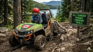 All-terrain dune buggy for kids in rugged Canada | Kart de plage tout-terrain pour enfants au Canada.