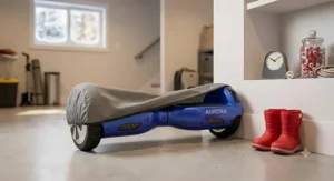 Hoverboard for kids stored indoors during a Canadian winter.