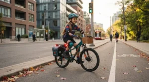 A youth mountain bike for kids 8-12 designed for off-road trails and Canadian forest terrain.