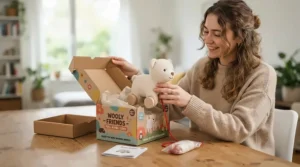 Unboxing a popular ride-on animal toy for a Canadian consumer review setup